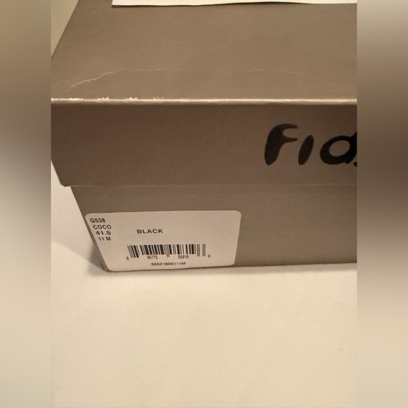 Fidji Black Leather Heels - Picture 8 of 10